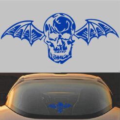 Avenged Sevenfold A7X Death Bat Decal Sticker Blue