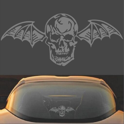 Avenged Sevenfold A7X Death Bat Decal Sticker Grey