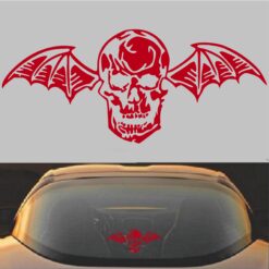 Avenged Sevenfold A7X Death Bat Decal Sticker Red