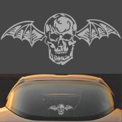 Avenged Sevenfold A7X Death Bat Decal Sticker Silver