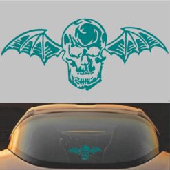 Avenged Sevenfold A7X Death Bat Decal Sticker Teal