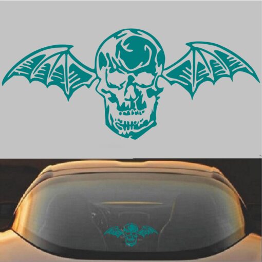 Avenged Sevenfold A7X Death Bat Decal Sticker Teal