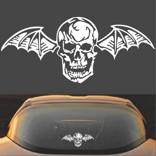 Avenged Sevenfold A7X Death Bat Decal Sticker White