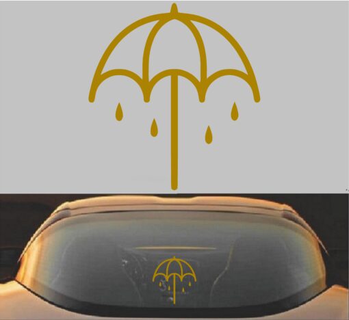 Bring me the horizon Decal Sticker Gold