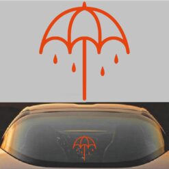 Bring me the horizon Decal Sticker Orange