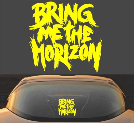 Bring Me The Horizon BMTH Decal Yellow