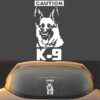 Caution K-9 decal sticker