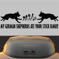 My German Shepherds Ate Your Stick Family Decal Sticker