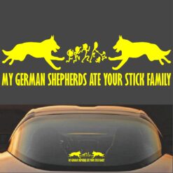 My German Shepherds Ate Your Stick Family Decal Sticker