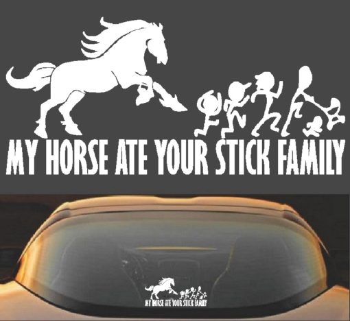 my horse ate your sticker family decal sticker