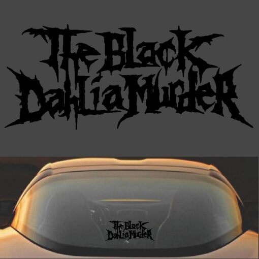 Black Dahlia Band Decal Sticker