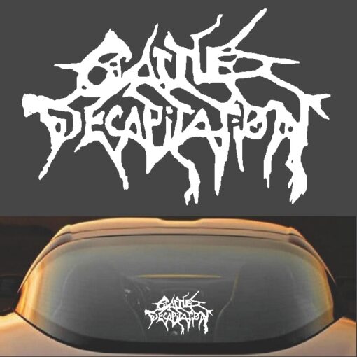 Cattle Decapitation Deathgrind Band Logo Vinyl Decal Sticker