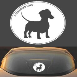 Dachshund Love Decal Sticker