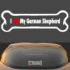 I love my German Shepherd decal sticker