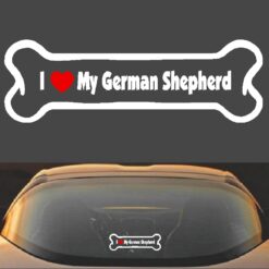 I love my German Shepherd decal sticker