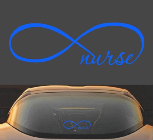 Infinity Nurse Symbol RN Vinyl Decal Sticker - Image 6