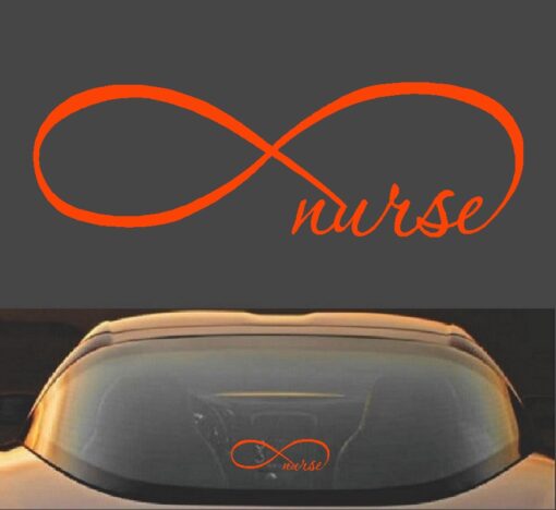 Infinity Nurse Symbol RN Vinyl Decal Sticker - Image 8