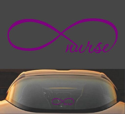 Infinity Nurse Symbol RN Vinyl Decal Sticker - Image 9