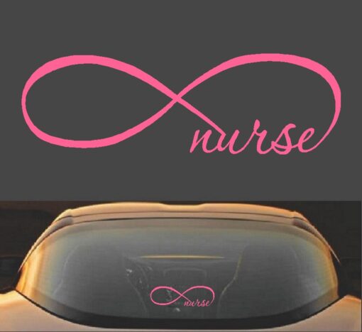 Infinity Nurse Symbol RN Vinyl Decal Sticker - Image 4