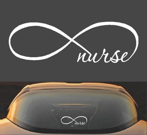 Infinity Nurse Decal Sticker