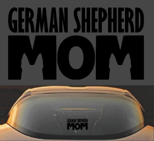 German Shepherd Mom Vinyl Decal Sticker - Image 2