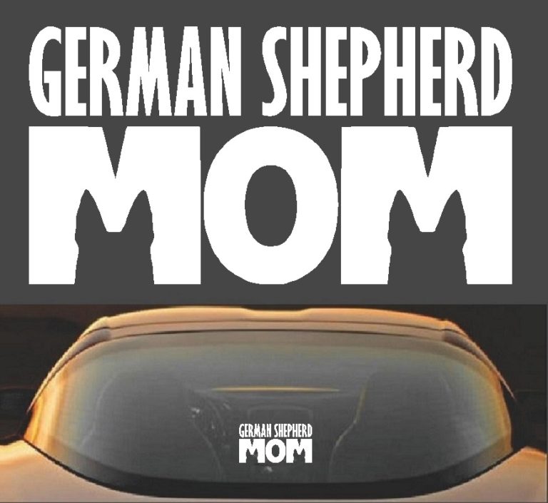 German Shepherd Mom Decal Sticker