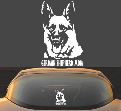 German Shepherd Mom Decal