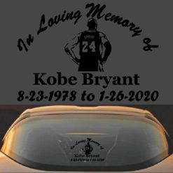 Kobe Bryant Memorial Decal Sticker