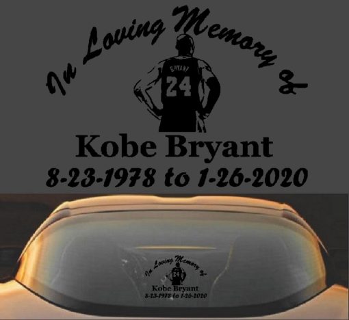 Kobe Bryant Memorial Decal Sticker