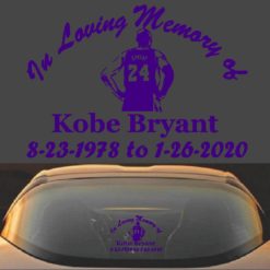 Kobe Bryant Memorial Decal Sticker