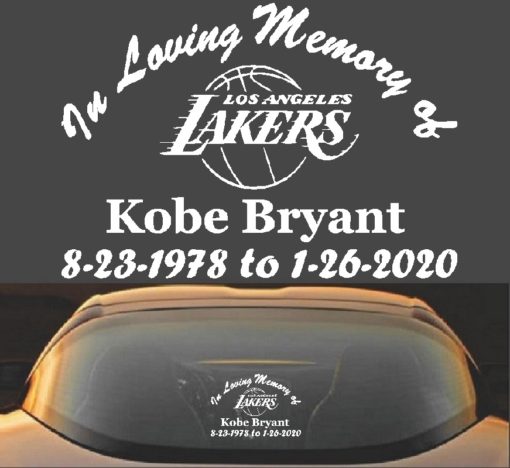 Kobe Bryant Lakers Decal Sticker