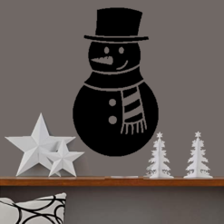 Snowman Holiday decal sticker