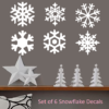 Snowflake Christmas decal sticker pack