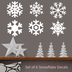 Snowflake Christmas decal sticker pack