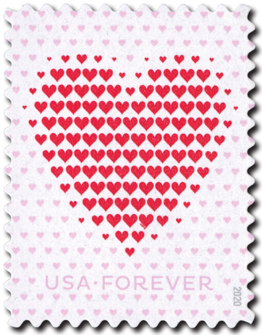 US #5431 2020 Made of Hearts Forever Stamp – 1 Sheet of 20 Stamps – Discounted Price